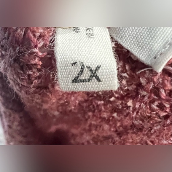 Maurice’s long sleeve waffle v-neck sweater size 2X - Picture 9 of 9